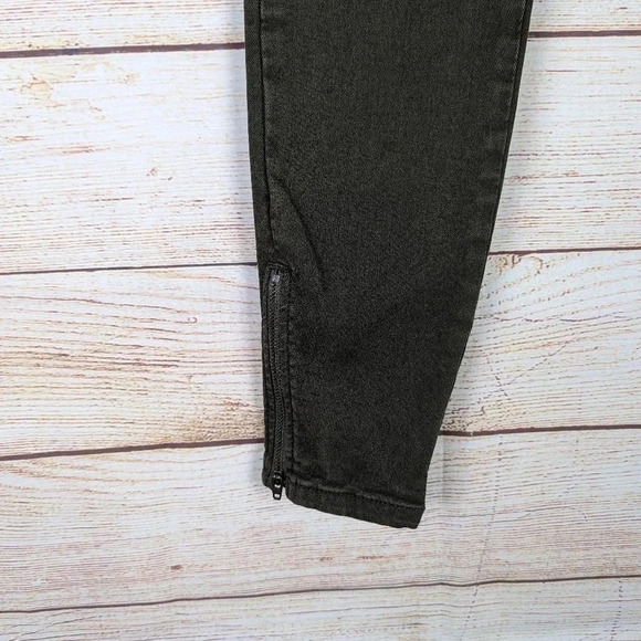 Joie Women's Size 24 Keena Skinny Ankle Zip Pants Green Utility Cargo Stretchy - Picture 5 of 11